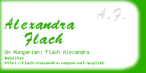 alexandra flach business card